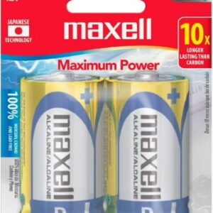 Pack 2 Pilas Alcalinas Maxell Tipo D